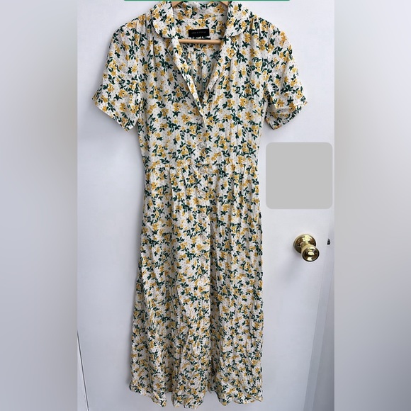 Urban Outfitters Floral Button-front Dress XS - Picture 3 of 3